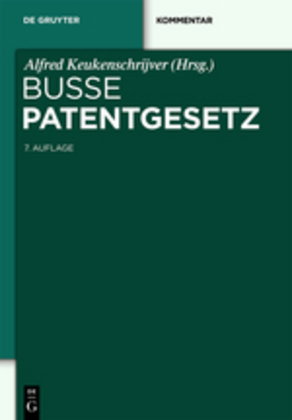 Patentgesetz (PatG), Kommentar
