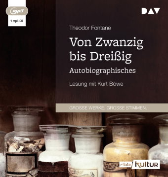 Von Zwanzig bis Dreißig. Autobiographisches, 1 Audio-CD, 1 MP3