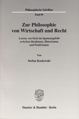 Zur Philosophie von Wirtschaft und Recht.