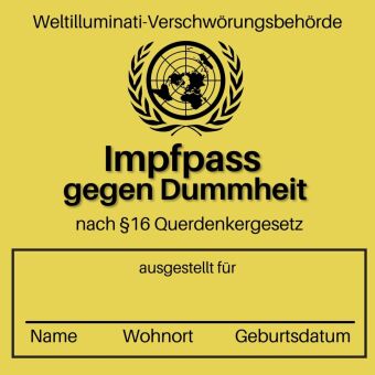 Impfpass gegen Dummheit