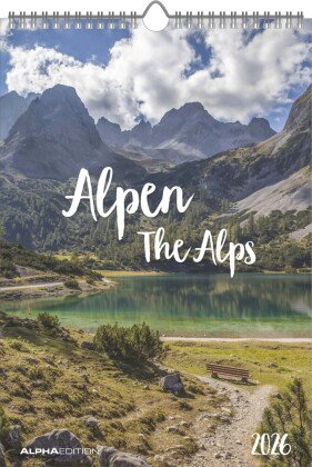 Alpha Edition - Alpen Kalender 2026 - Wandkalender 24×34 cm mit 12 hochwertigen Alpenfotografien, 4-
