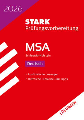 STARK Lösungen zu Deutsch - MSA 2026 Schleswig-Holstein - Prüfungsvorbereitung