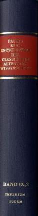 Realencyclopädie der classischen Altertumswissenschaft; .. 18.Halbbd.