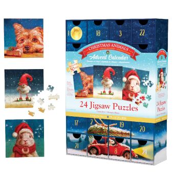 Puzzle Adventskalender - 1200 Teile Heffernan Christmas