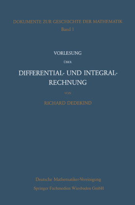 Vorlesung über Differential- und Integralrechnung 1861/62