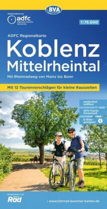 BVA ADFC Regionalkarte Koblenz Mittelrheintal 1:75.000