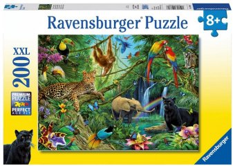 Kinderpuzzle 200 XXL Teile - Tiere im Dschungel