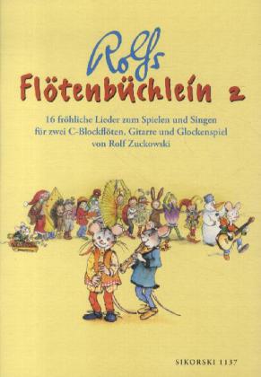 Flötenbüchlein. 16 fröhliche Lieder für 2 C-Blockflöten, Gitarre und Glockenspiel / Flötenbüchlein.
