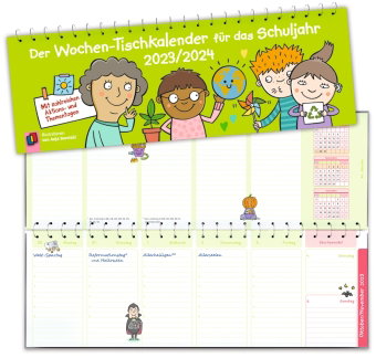Der Wochen-Tischkalender für das Schuljahr 2023/2024