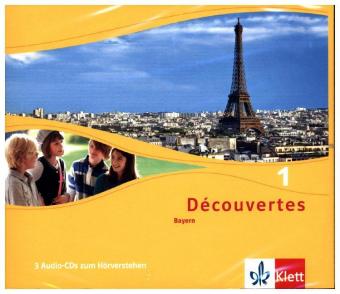 Découvertes. Ausgabe für Bayern ab 2017 - 6. Klasse, Audio-CDs zum Hörverstehen. Bd.1, 3 Audio-CDs