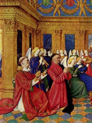 Jean Fouquet - Livres d'heures, Porträt des Étienne Chevalier mit seinem Schutzpatron - 500 Teile (P