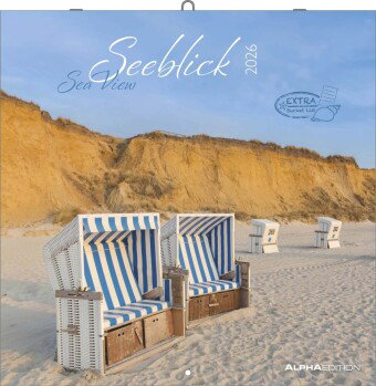 Alpha Edition - Seeblick 2026 - Broschürenkalender 30x30 cm - Wandkalender mit Küstenmotiven - Für M