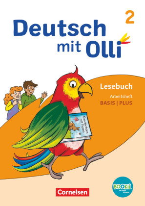 Deutsch mit Olli - Lesen 2-4 - Ausgabe 2021 - 2. Schuljahr Arbeitsheft Basis / Plus - Mit BOOKii-Fun