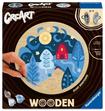 CreArt, Malen nach Zahlen Wooden - Nächtliche Stille