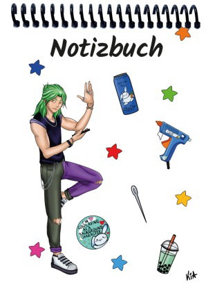 A 5 Notizblock Manga Quinn, weiß, blanko