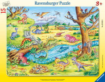 Kinderpuzzle 15 Teile - Die kleinen Dinosaurier