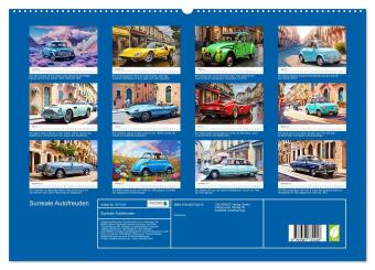 Surreale Autofreuden (hochwertiger Premium Wandkalender 2024 DIN A2 quer), Kunstdruck in Hochglanz