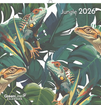 GreenLine - Jungle 2026 - Wandkalender 30x30 cm (30x60 geöffnet), nachhaltiger Broschürenkalender mi