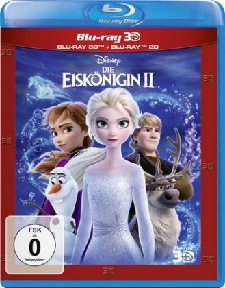 Die Eiskönigin 2 3D, 2 Blu-ray