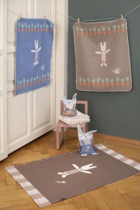 Fussenegger Teppich "Hase" small, mit Saum braun