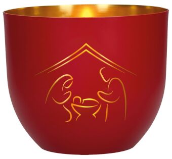 Windlicht aus Metall - Gesegnete Weihnachten