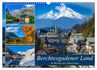 Berchtesgadener Land im Wechsel der Jahreszeiten (Wandkalender 2024 DIN A3 quer), CALVENDO Monatskal