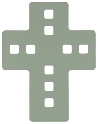 Kreuz aus Metall