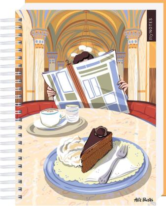 myNOTES Papeterie: Ringbuch Österreich - Ein Besuch im Kaffeehaus