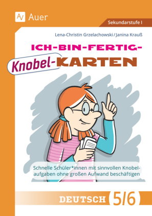Ich-bin-fertig-Knobelkarten Deutsch Klassen 5-6