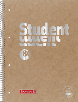 Brunnen Collegeblock A4 lin 27 br 80Bl Pressspan