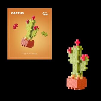 PLUS PLUS - 48 Kreativ Bausteine Kaktus