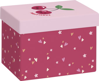 Geschenkbox A6+ Yumi rot dunkel