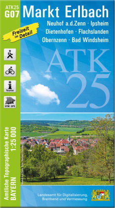 ATK25-G07 Markt Erlbach (Amtliche Topographische Karte 1:25000)