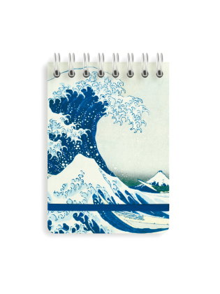 Notizblock mit Spiralbindung: Katsushika Hokusai, Die große Welle