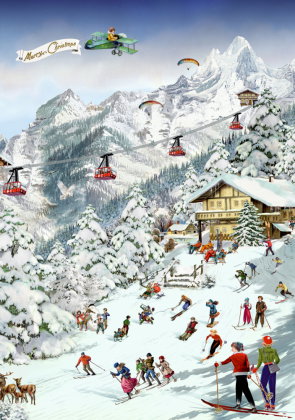 Puzzle - Auf der Skipiste