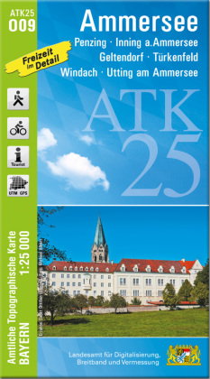 ATK25-O09 Ammersee (Amtliche Topographische Karte 1:25000)