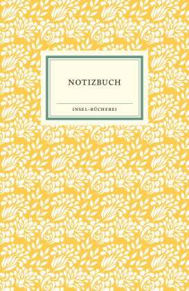 Notizbuch Insel-Bücherei »Blumendekor sonnengelb«