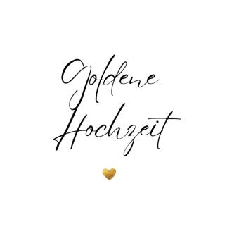 Gästebuch "Goldene Hochzeit"- Premium Gästebuch Blanko