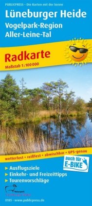 PUBLICPRESS Radkarte Lüneburger Heide - Vogelpark-Region, Aller-Leine-Tal