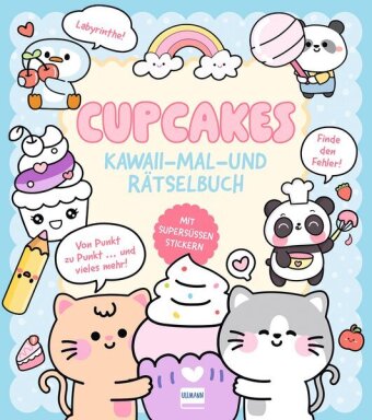 Cupcakes | Kawaii - Mal-und Rätselbuch
