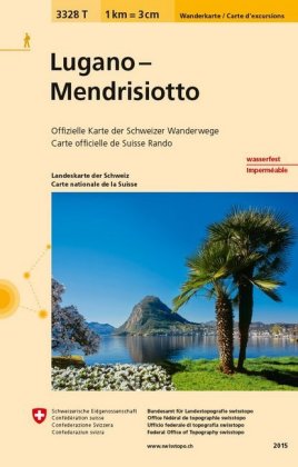 3328T Lugano - Mendrisiotto Carta escursionistica