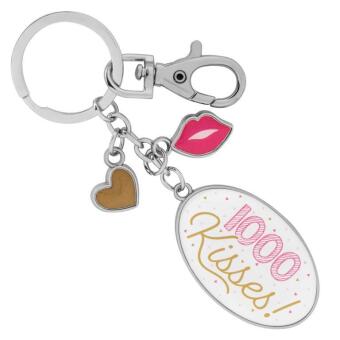 Anhänger mit Karabiner "1000 Kisses!"