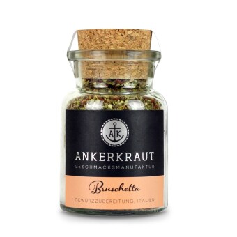Ankerkraut Bruschetta, Korkenglas