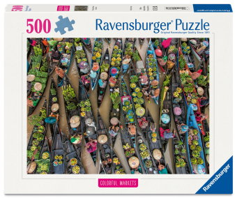 Erwachsenenpuzzle 500 Teile - Schwimmender Markt, Indonesien