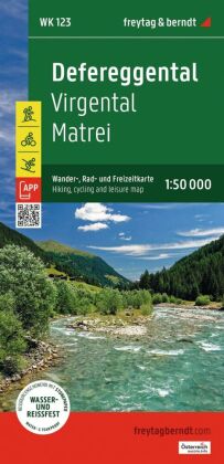 freytag & berndt Wanderkarte WK 123 Defereggental, Virgental - Matrei 1:50.000