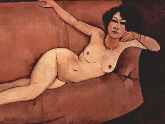 Amadeo Modigliani - Akt auf Sofa (Almaiisa) - 500 Teile (Puzzle)