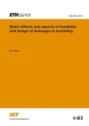 Static effects and aspects of feasibility and sesign of drainages in tunnelling
