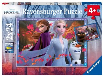 Kinderpuzzle 2x24 Teile - Disney Die Eiskönigin 2 - Frostige Abenteuer