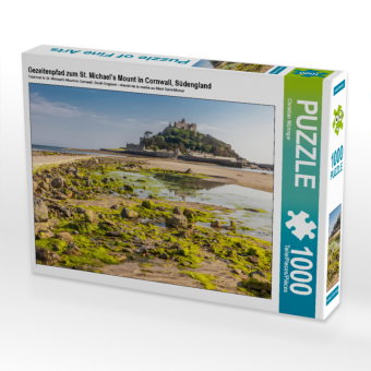 CALVENDO Puzzle Gezeitenpfad zum St. Michael's Mount in Cornwall, Südengland | 1000 Teile Lege-Größe