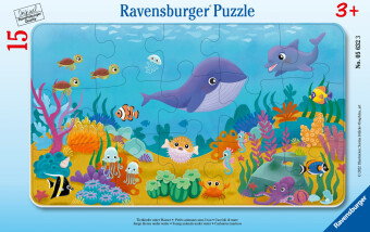 Kinderpuzzle 15 Teile - Tierkinder unter Wasser